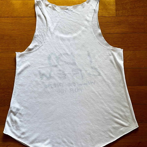 White shirt with inscription like new, size S-M