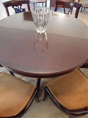 Varagki Dining Set used, extendable to 12 seats with 6 chairs