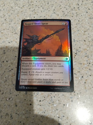 Magic the Gathering Ragged Short Spear foil κάρτα καινούργιο
