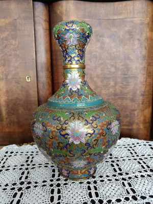 Βάζο cloisonne μεγάλο σε άριστη κατάσταση