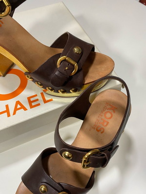 Michael Kors sandals like new, brown with gold details size 37.5
