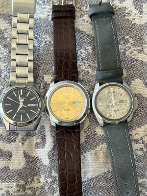 Seiko 5 автоматични 3 броя в отлично състояние