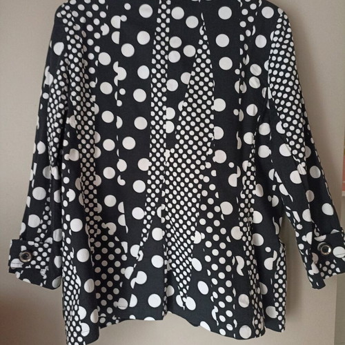 Saint Clair polka dot jacket used, size L