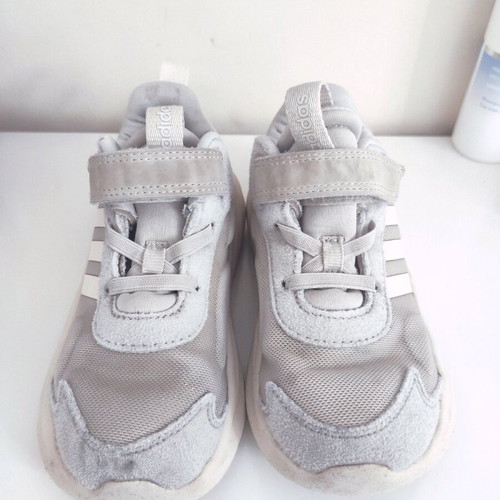 Adidas Kids Shoes Size 27 Used, Gray Sneakers