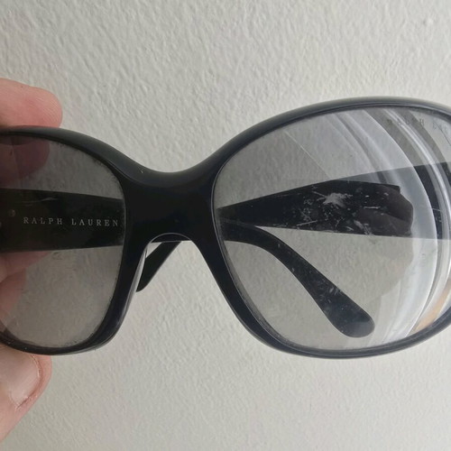 Ralph Lauren black sunglasses used with wear