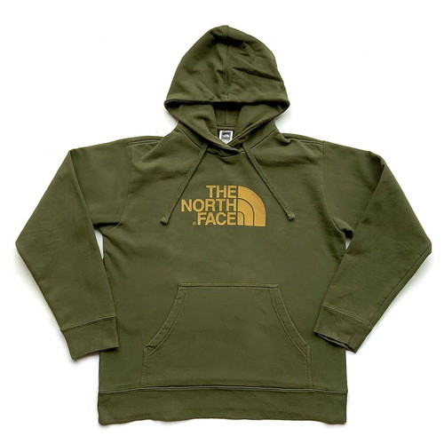 THE NORTH FACE Men’s Sweatshirt Pullover Hoodie - Olive Green - Size L
