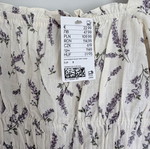 H&M dress with smocked bust, floral pattern, size Small, new