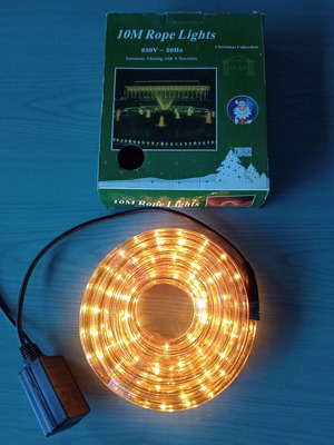 Neon Rope Light 10 Meters Yellow-Gold Christmas New
