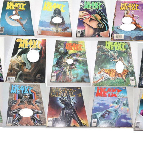 Heavy Metal magazine sci-fi comic, set of 15