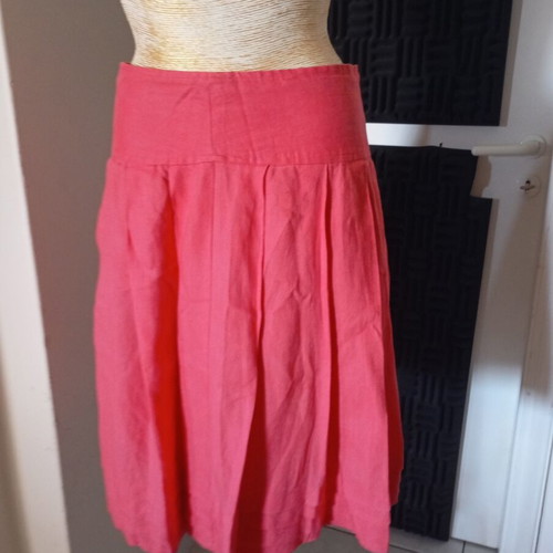 Atmosphere linen skirt pink S/M like new