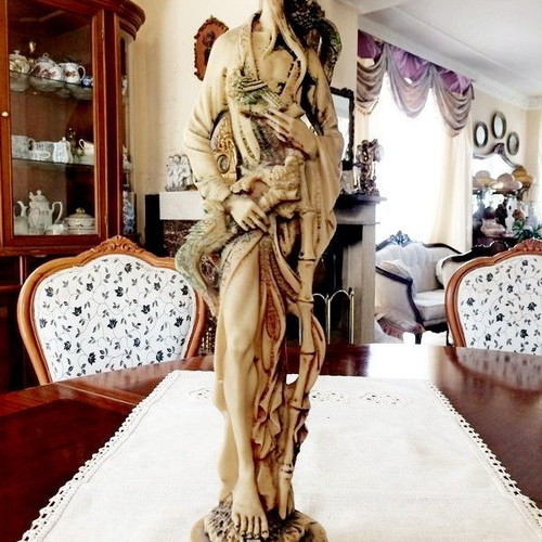 Vintage 1960 statue, handmade, 47 cm, Italian