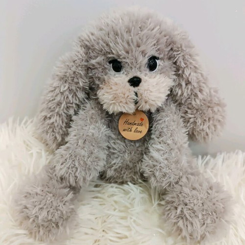 Handmade knitted puppy custom made