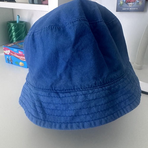 Lupilu bucket hat size 110/116, like new, blue, 100% cotton