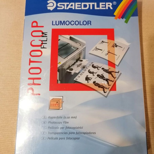 Staedtler Lumocolor Photocopy Film A4 new, sealed pack 100 pcs