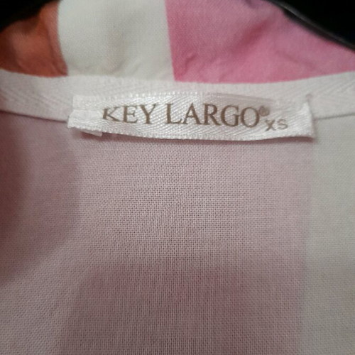 Key Largo long-sleeve blouse with Mao collar and neckline new