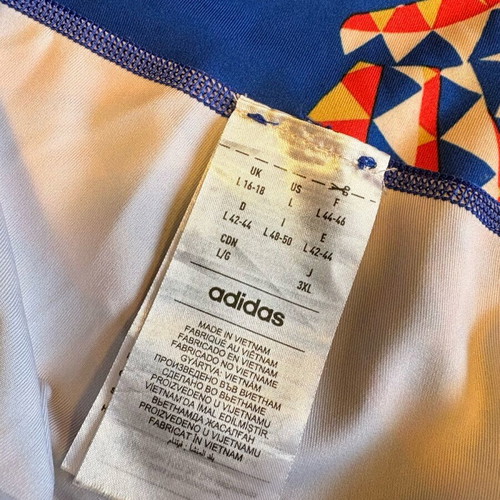 Adidas x Farm Rio leggings Large like new, 7/8