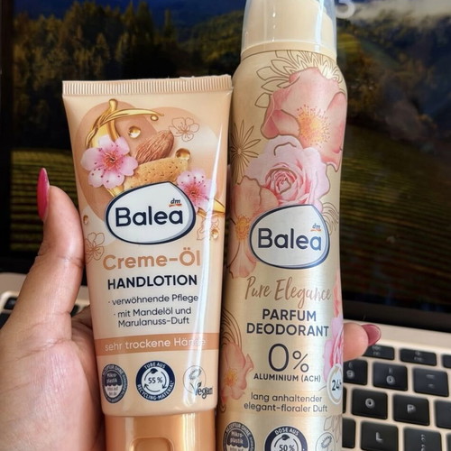 Balea set brand new with almond oil hand cream and deodorant spray