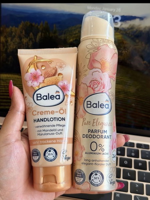 Balea set brand new with almond oil hand cream and deodorant spray