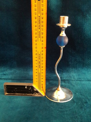 Silver-plated candlestick like new without damage