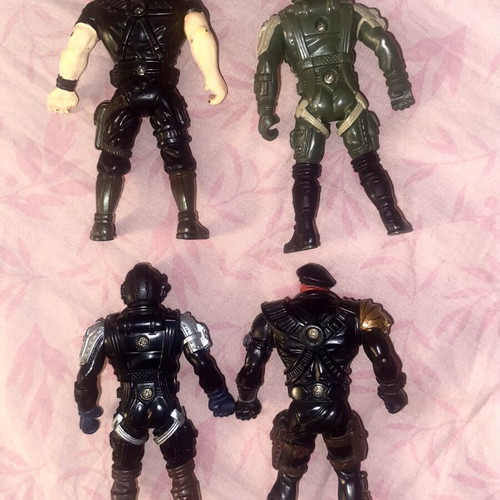 Chap Mei Soldier Force vintage action figures used, set of 4