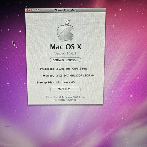 Vintage iMac 17" (2006) Intel Core Duo used, complete Rainbow collectible package