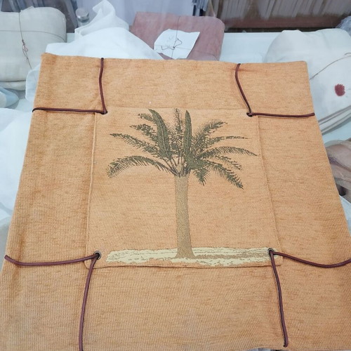 Pillowcase new with leather