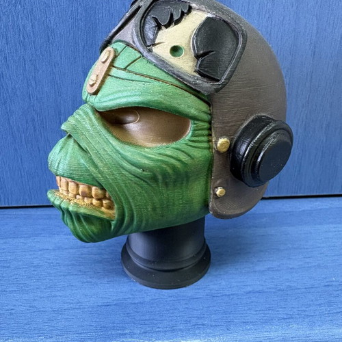 Eddie Aces High Iron Maiden 3D printed hand-painted bust new