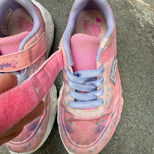 Skechers Lights athletic shoes used size 29 pink