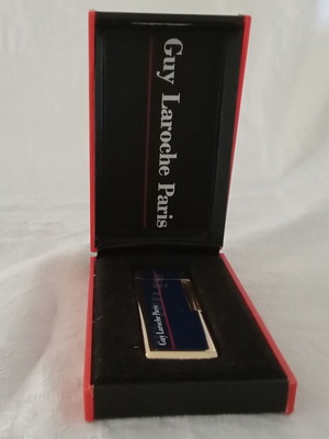 Guy Laroche Paris lighter used with box, vintage 1980