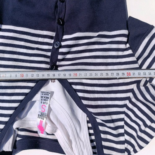 Zara Striped Crop Cardigan Like New, Blue-White