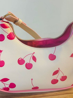 Claire's shoulder bag with cherries like new