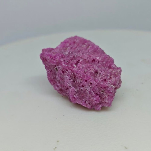 Natural Raw Rubinite in Porous Formation like new