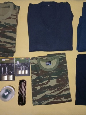 Military clothing set like new for Hellenic Army soldiers