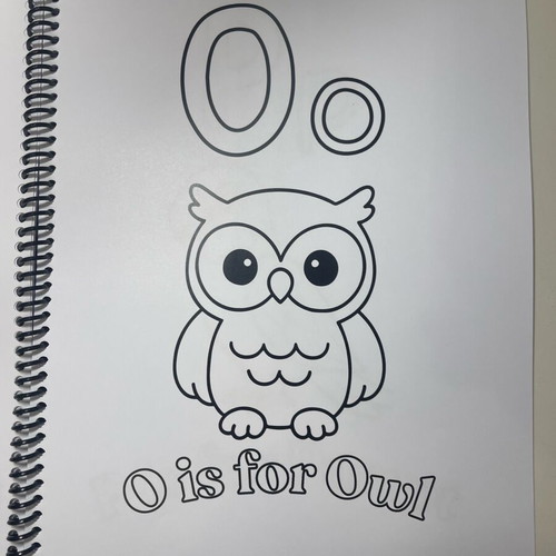 Coloring book with English alphabet new