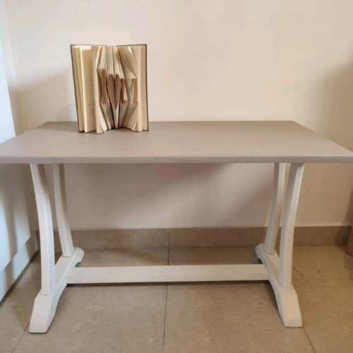 Handmade aged auxiliary table used