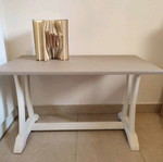 Handmade aged auxiliary table used