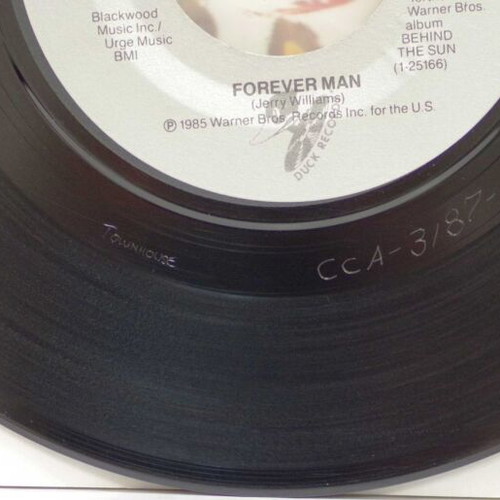 Eric Clapton Forever Man & Too Bad 7'' vinyl used, rock