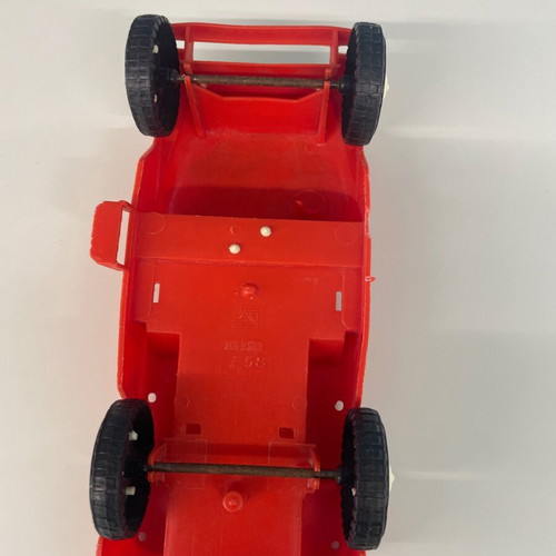 Red Jeep toy collectible Molto used