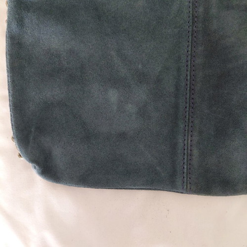 Zara leather suede crossbody bag used, blue raf color