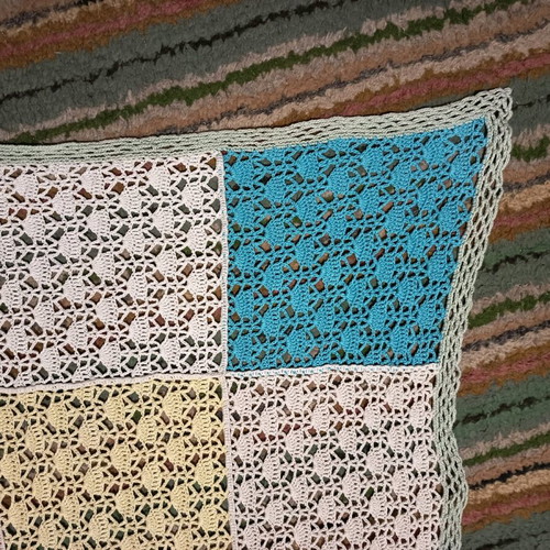 Knitted blankets used, set of 2 summer blankets