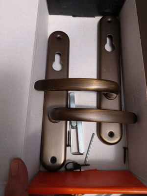 Conset C605 S73 door handle set of 2 matte antique new