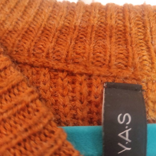 Y.A.S knitted sweater size M multicolor fuzzy like new