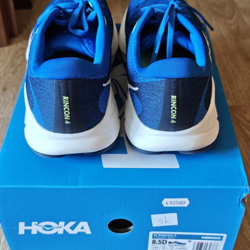 Hoka Rincon 4 running shoes new, blue, size 42