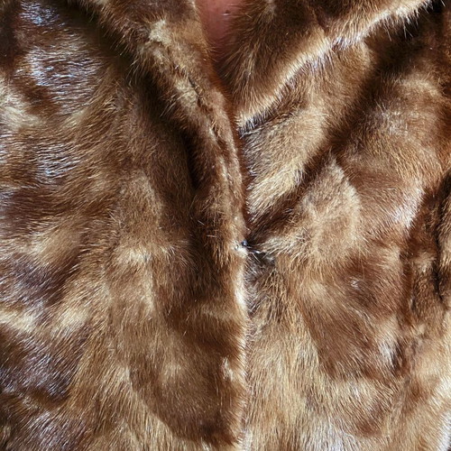 Vintage mink fur coat size S/M like new, brown