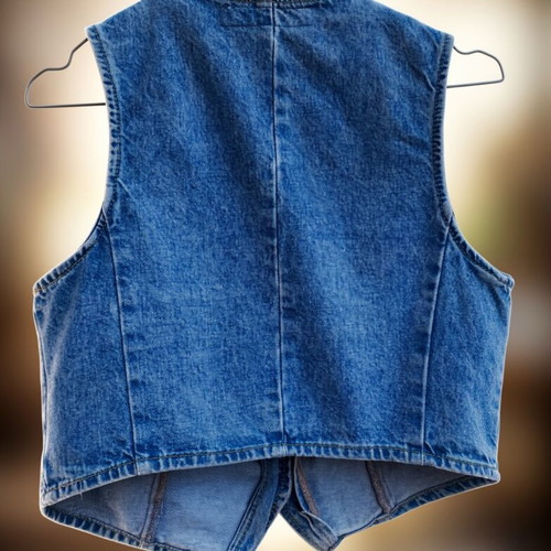 Zara denim vest sleeveless size medium like new