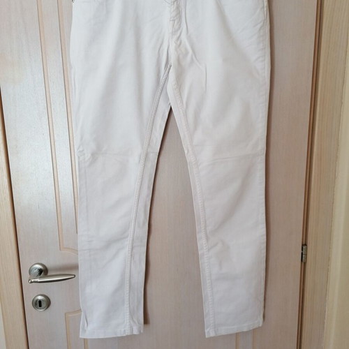 Massimo Dutti summer jeans new, size L, ecru with pink tone