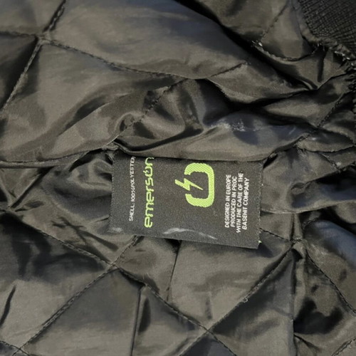 Emerson jacket used, black with green details, size L