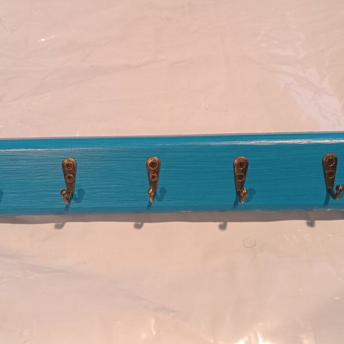 Handmade wooden hanger for keys and small items 40 cm