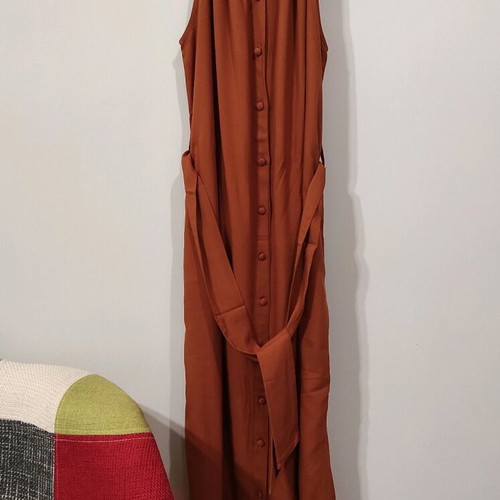 Summer dress new with buttons and side slits size 40