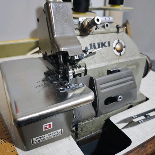 JUKI MO‑355E professional overlock sewing machine used, excellent condition
